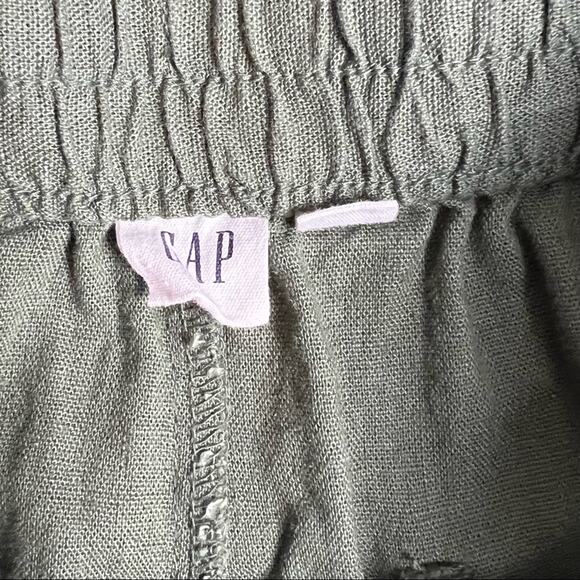 Gap Womens Linen Blend Olive Color Showers Sz XS - Picture 11 of 12
